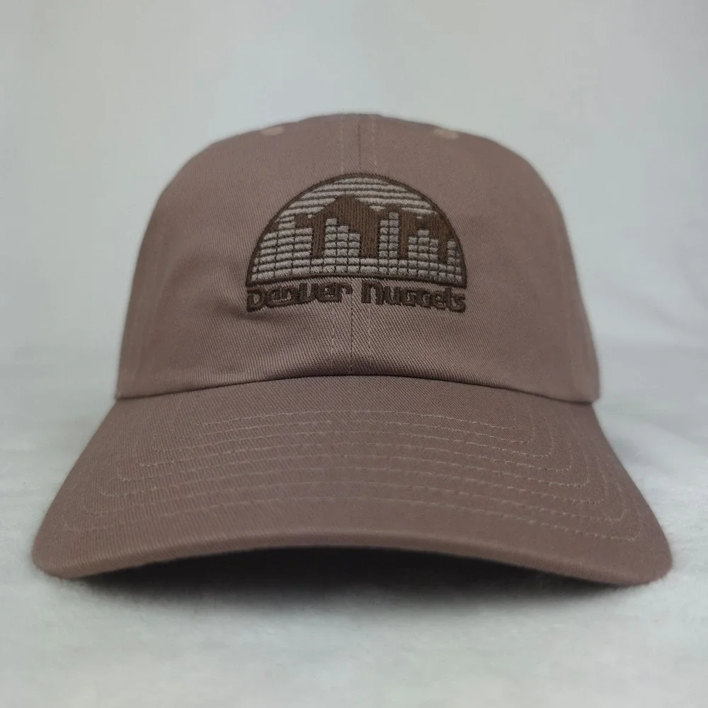 Denver Nuggets‎ Mitchell & Ness Dad Hat Cap Embroidery Logo Chocolate Brown New